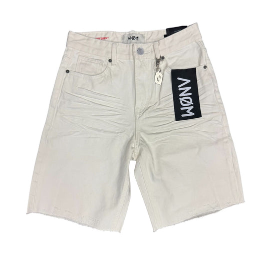 Anom Denim Frame White Jeans Shorts