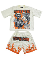 Focus Trust The Process Short Set Ivory