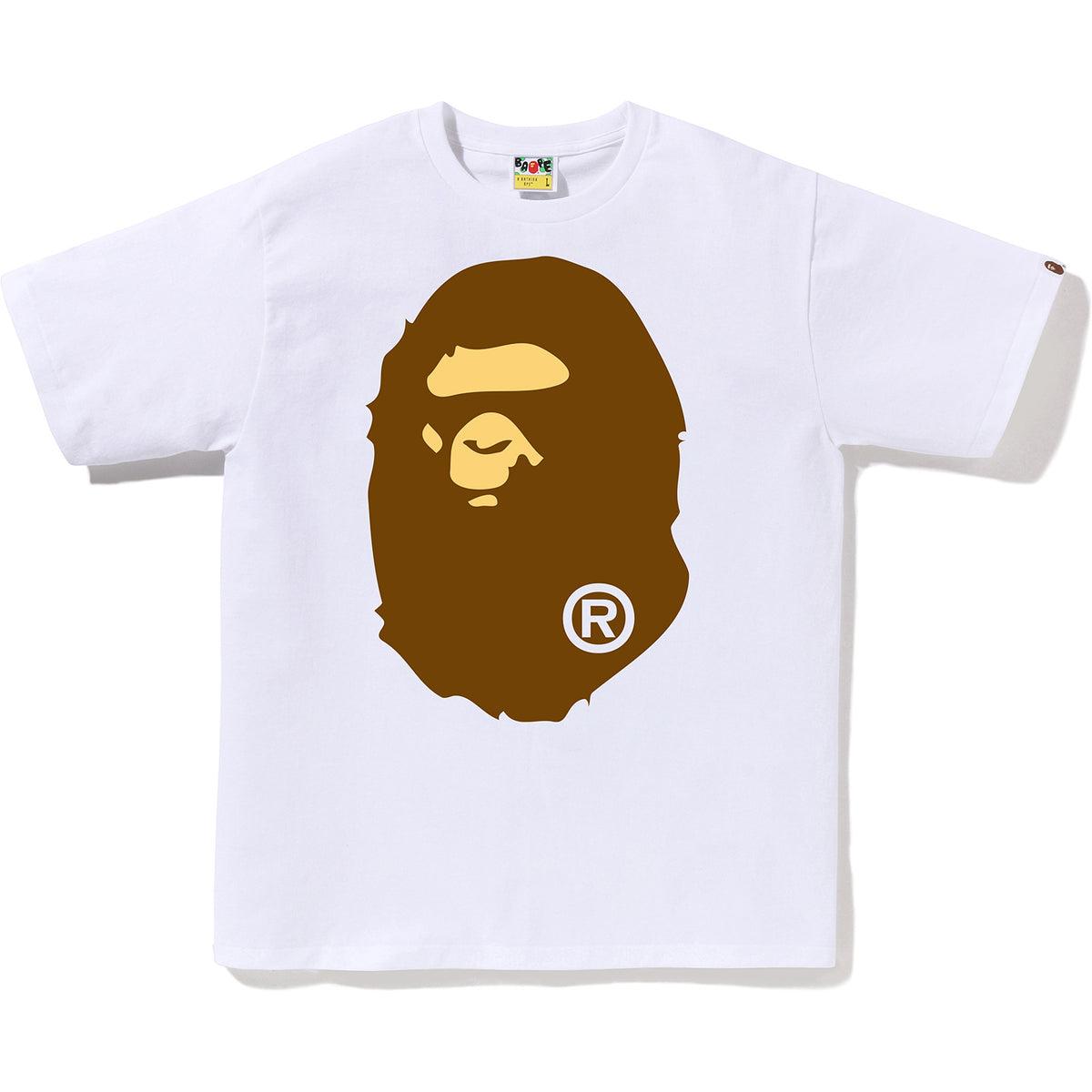 BAPE Big Ape Head Tee White/Brown