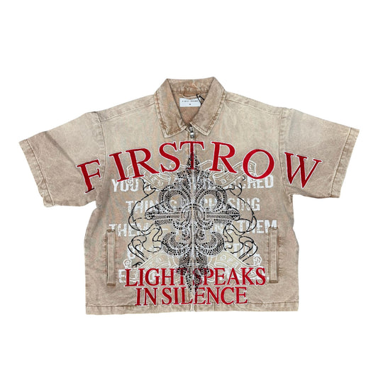 First Row Jeans Jacket Khaki