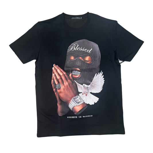 Streetz Watching Blesses 3 Black T-Shirt