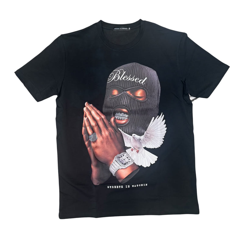 Streetz Watching Blesses 3 Black T-Shirt