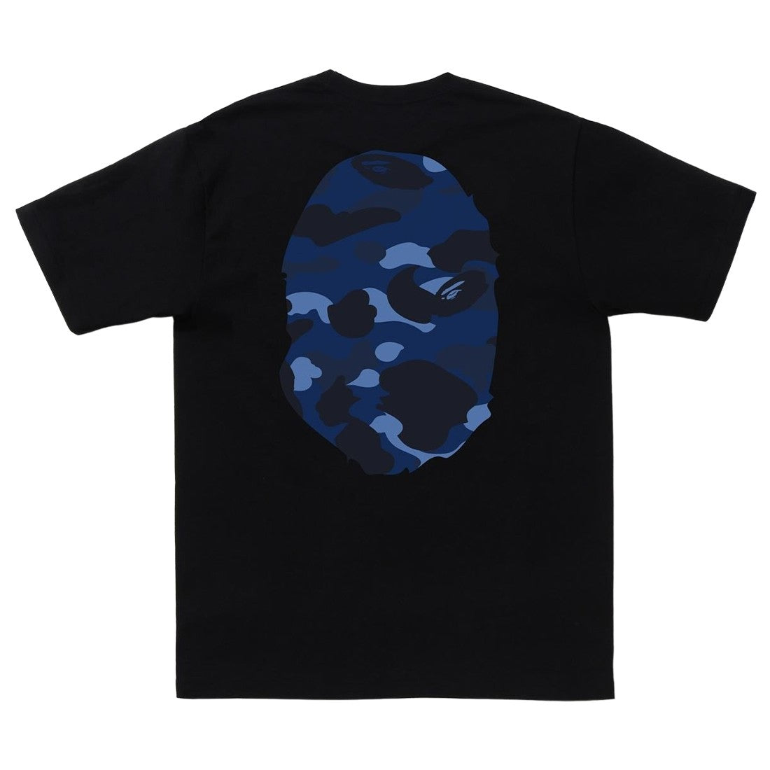 A Bathing Ape Bape “Camo Big Ape Head-Navy " Black T-Shirt