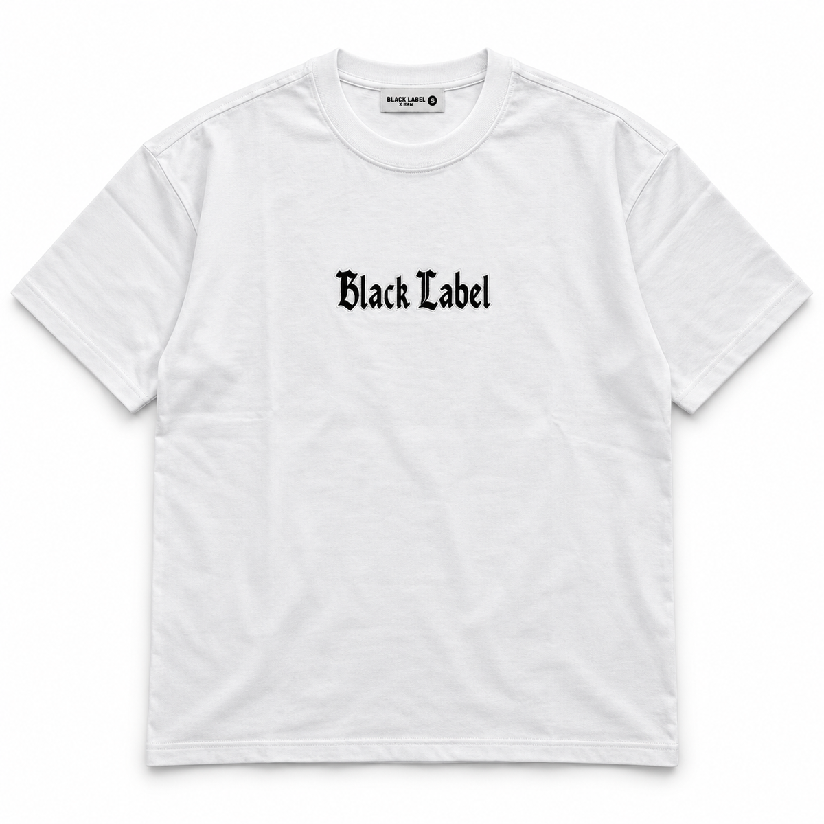 Black label Stay Relentless White T-Shirts