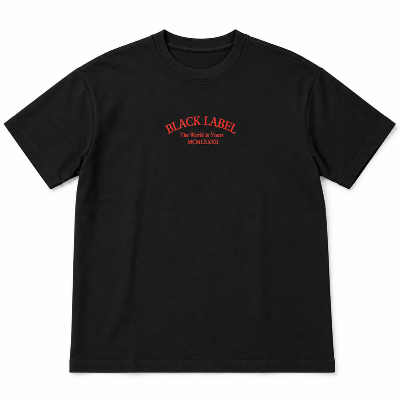 Black label Black /Red T-Shirts