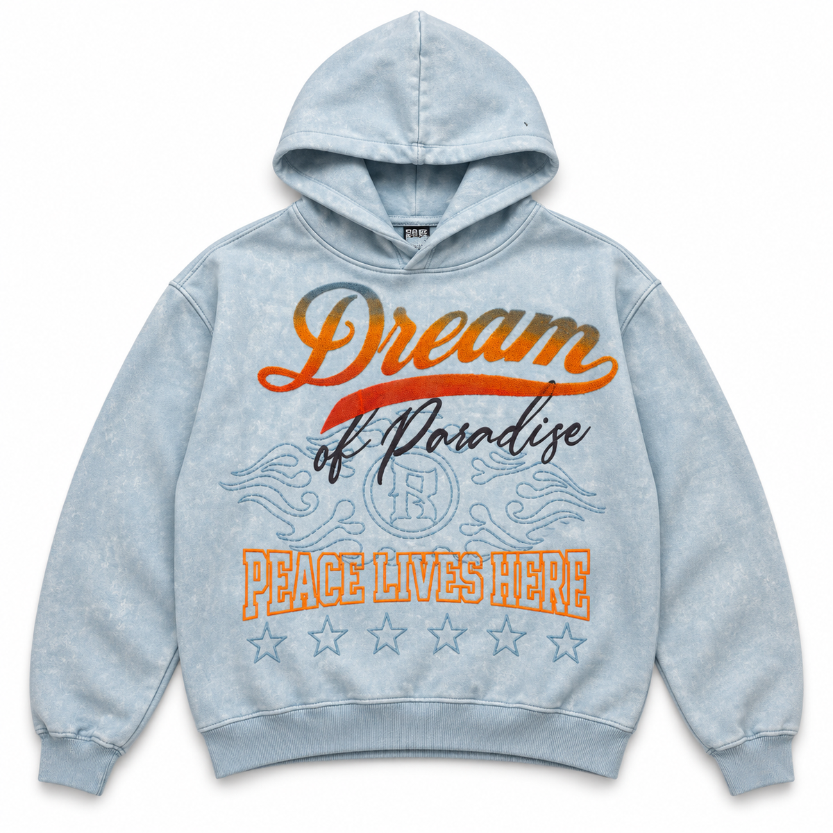 Rebel Minds Dream Pullover Light Blue Hoodie