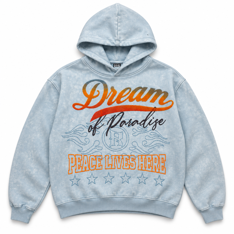 Rebel Minds Dream Pullover Light Blue Hoodie