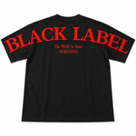Black label Black /Red T-Shirts