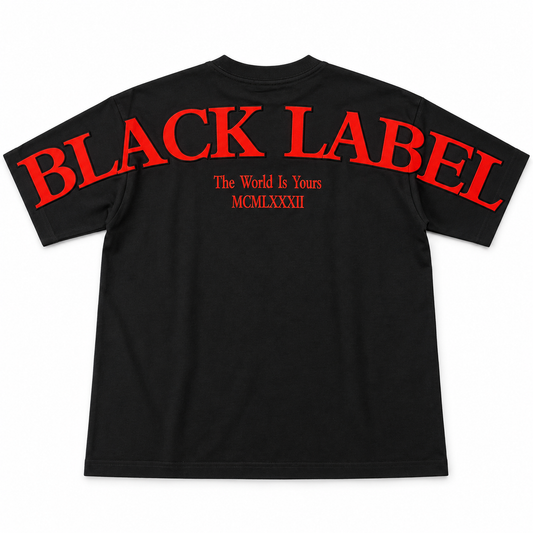 Black label Black /Red T-Shirts