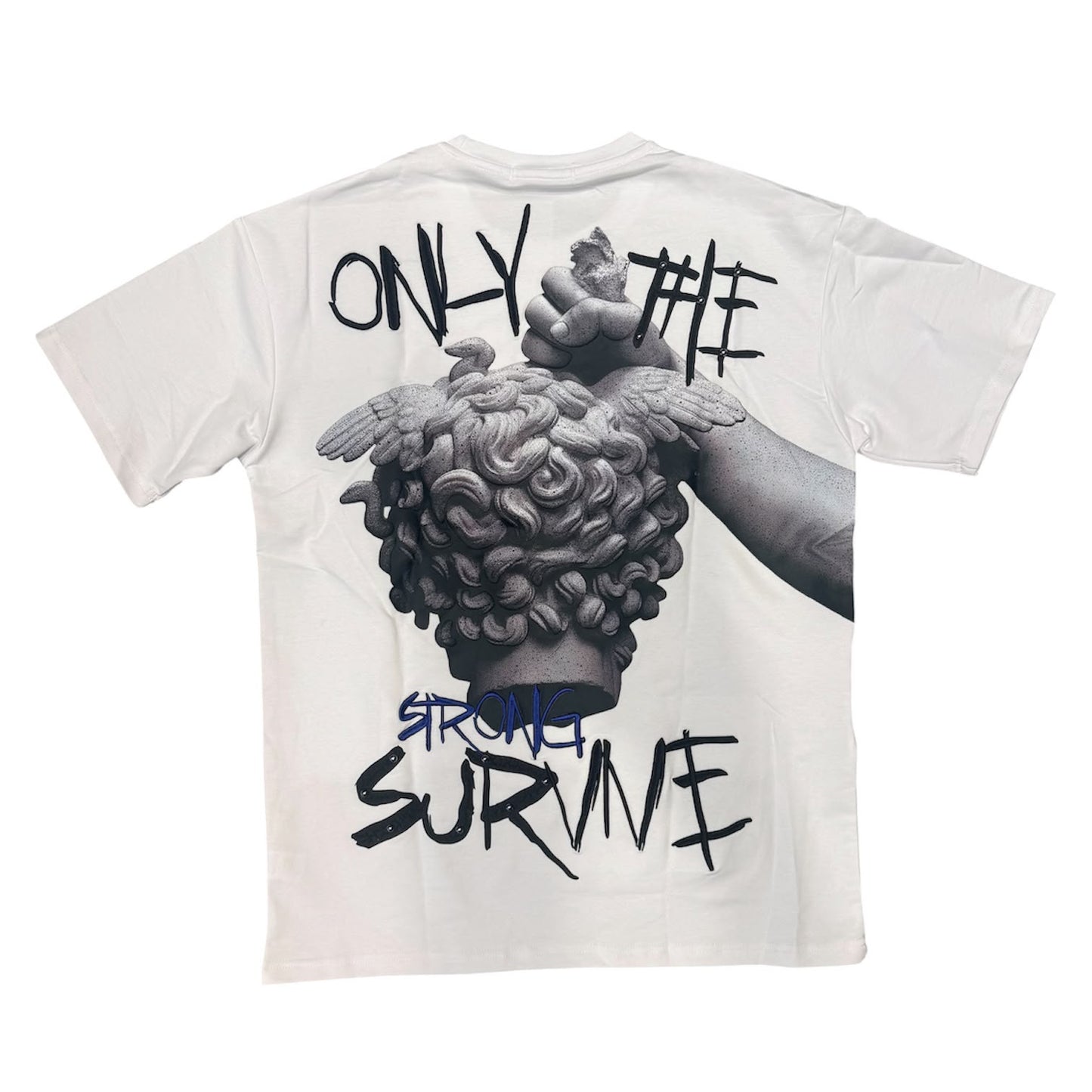 Streetz Watching Pray For The Weak White  T-Shirt
