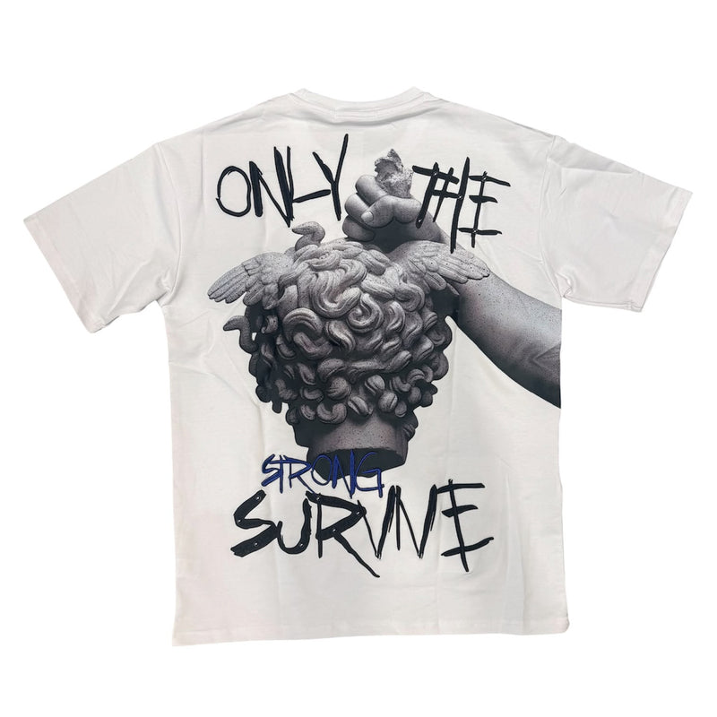 Streetz Watching Pray For The Weak White  T-Shirt