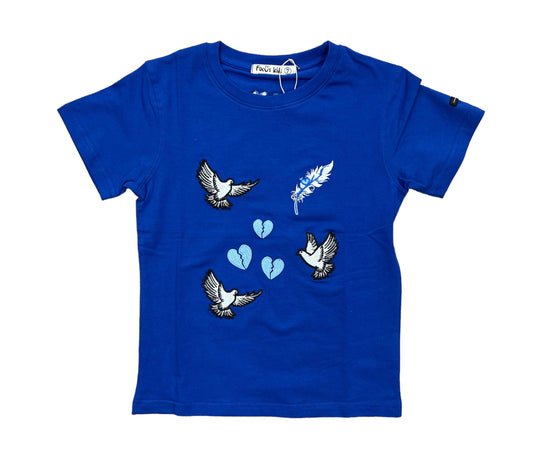 Focus Peace & Love Royal T-shirt Toddler
