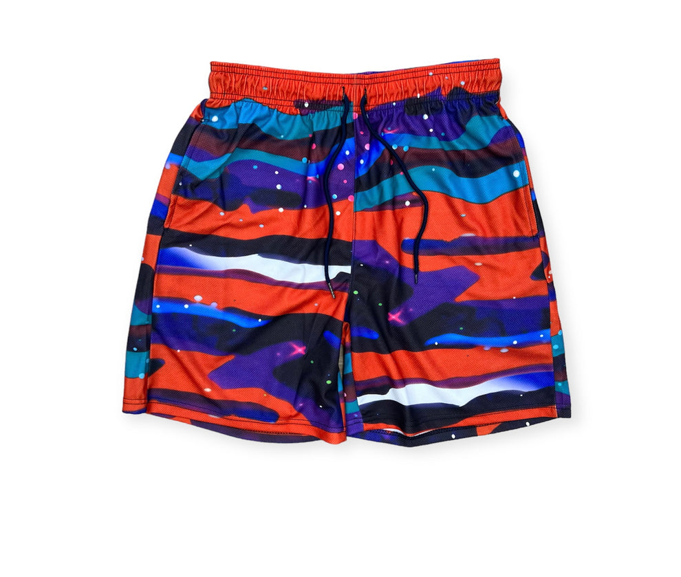 Evolution Galaxy Mesh Board Multicolor Shorts