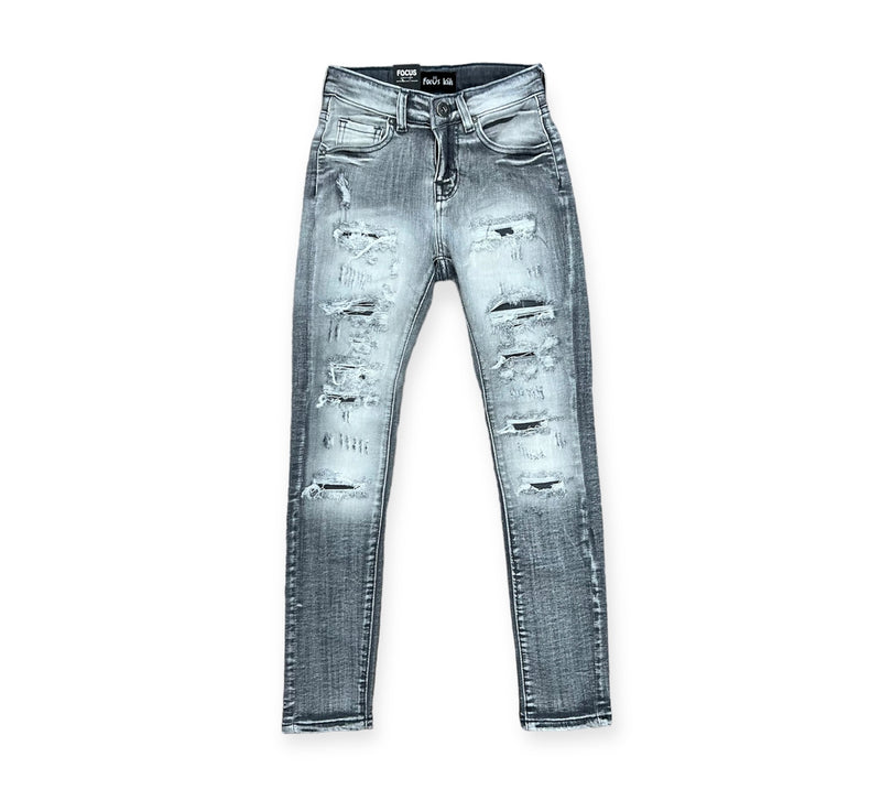 Focus Denim Rip & Repair LT. Grey Boys