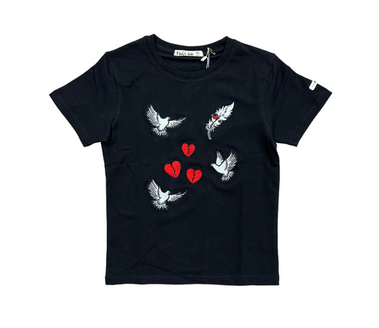 Focus Peace & Love Black T-shirt Toddler