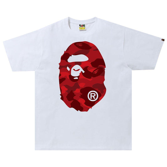 BAPE Big Ape Head Tee White /Red