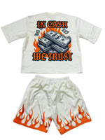 Focus Trust The Process Short Set Ivory