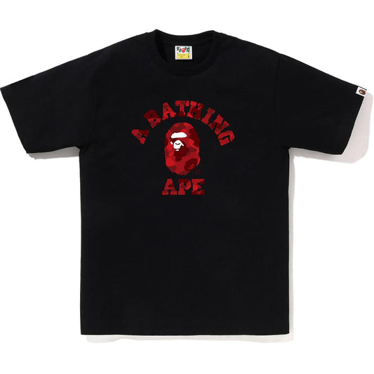 BAPE Color Camo College Tee (SS23) Black /Red