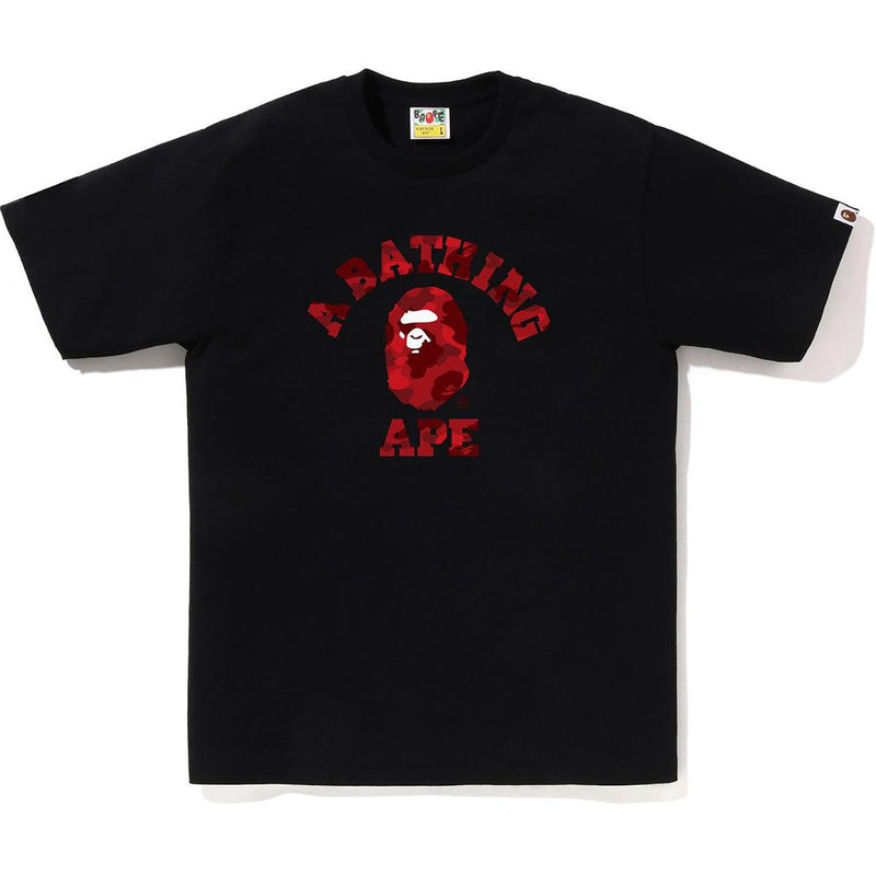 BAPE Color Camo College Tee (SS23) Black /Red
