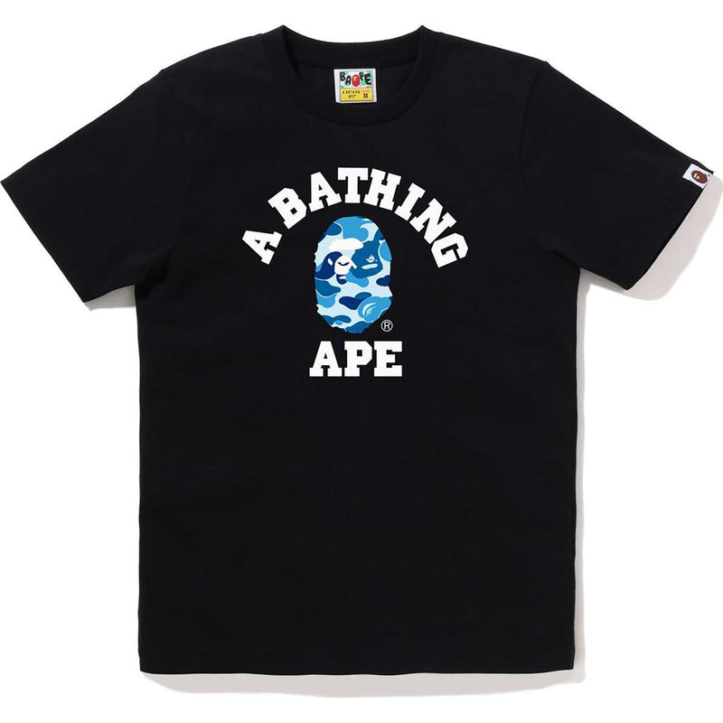 BAPE ABC Camo College Tee Black /Blue