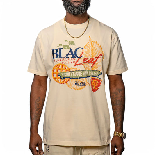 Blac Leaf Victory Begins With Belief T-Shirt