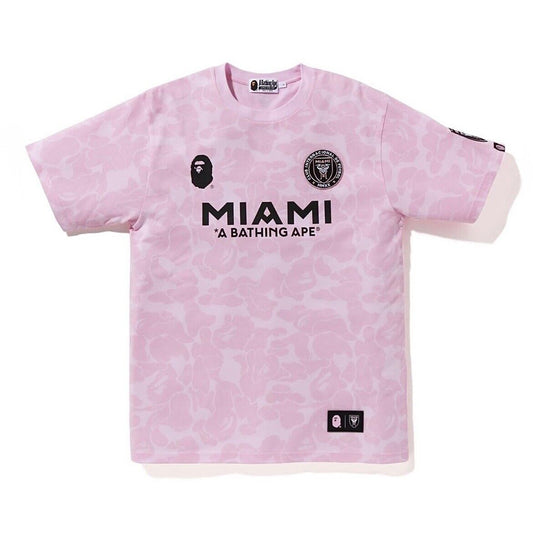 A Bathing Ape Bape BAPE x Inter Miami CF Camo Light Pink Tee