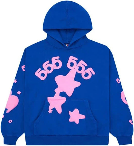 Spider Sp5der Beluga Blue Hoodie