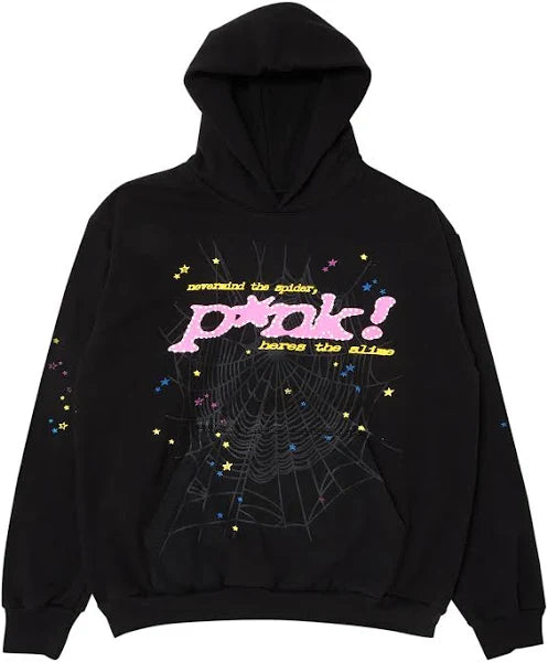 Spider Sp5der P*NK Black Hoodie