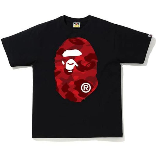 BAPE Big Ape Head Tee Black /Red