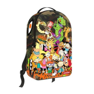 Sprayground 90's Nick Camo With Graffiti  Backpack