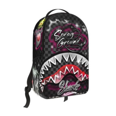 Sprayground Airbrushed Shark Backpack