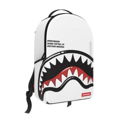 Sprayground Shark Central Bubbly White Backpack