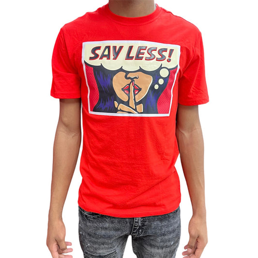 BLACK PIKE SAY LESS! RED T-SHIRT