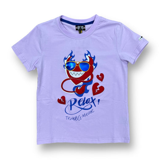 BKYS RELAX TROUBLE ORCHID TEE TODDLER